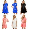 Vestaglia da notte impermeabile in vinile da donna stile Regency manica corta a sbuffo vita impero con bavero per costume a tema festa cosplay vittoriana