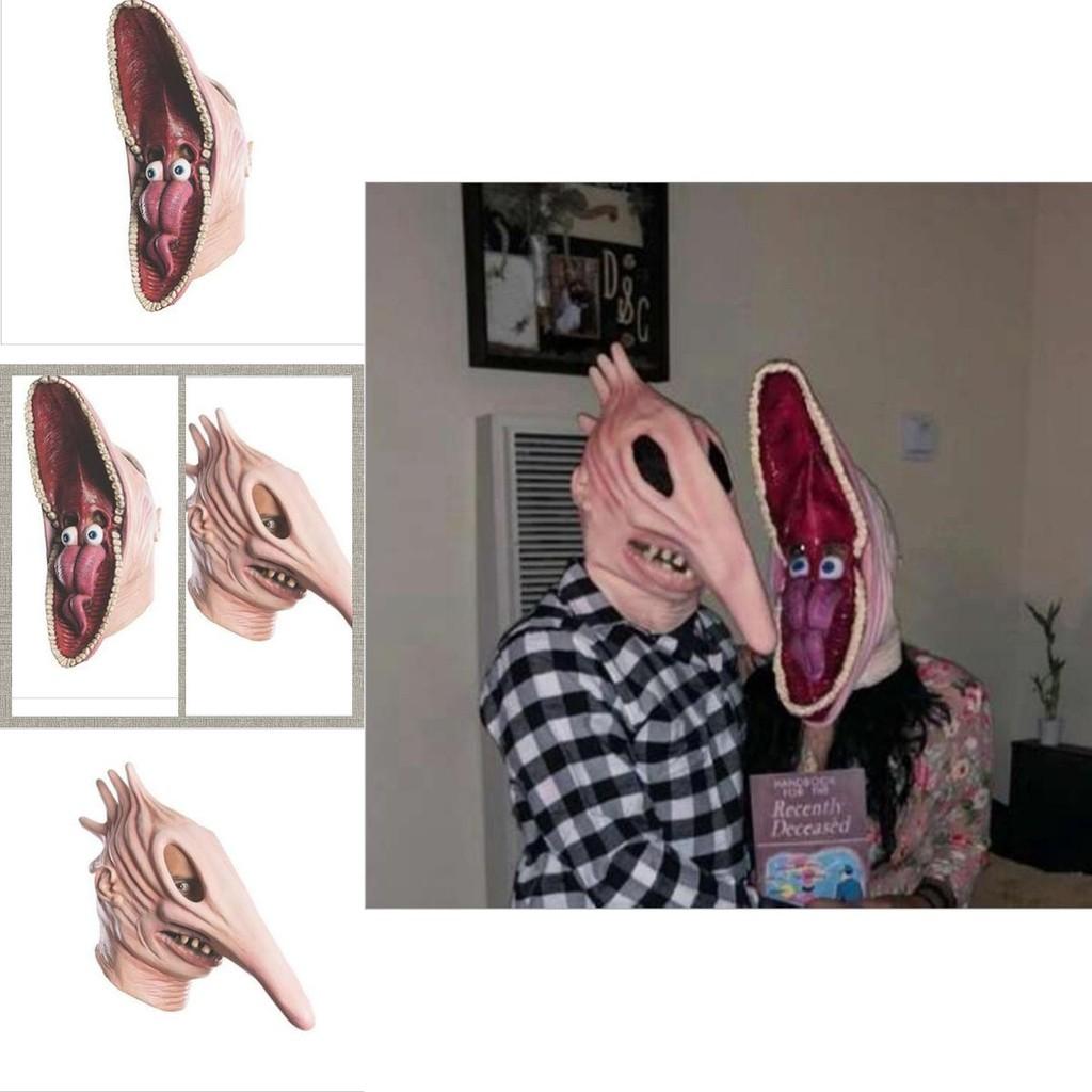 Erwachsene Beetlejuice Barbara Adam Monster Maske Halloween Maskerade Party Cosplay Kostüm