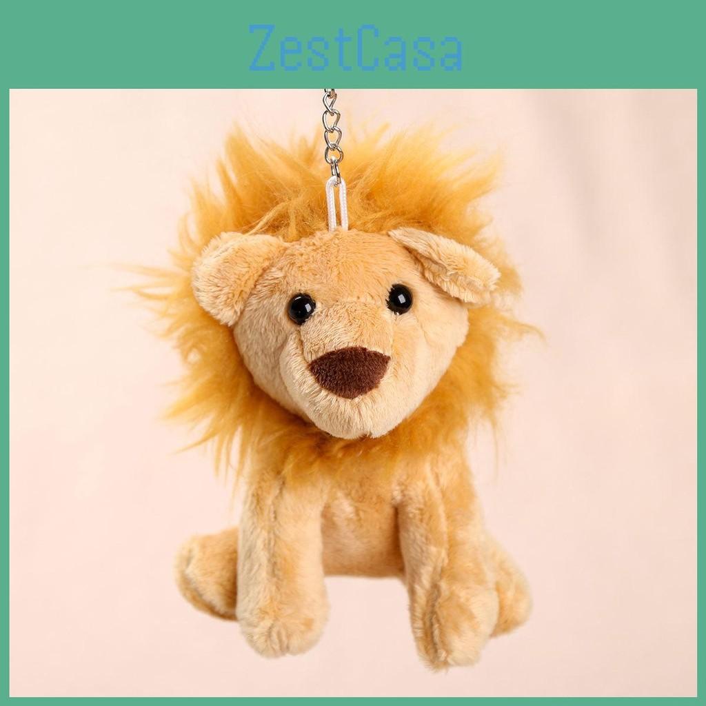 Lion Plush Animal Pendant Doll With Fluffy Hair For Backpack Decor Ideas Gift