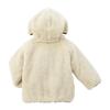 Boa Cold Going to Ivory [MIKI HOUSE] Jumper, Outerwear, Fleece, Protection, Zip-up, Bear, Plain, Simple, Boys, Girls, Babies, Kids, Children's
