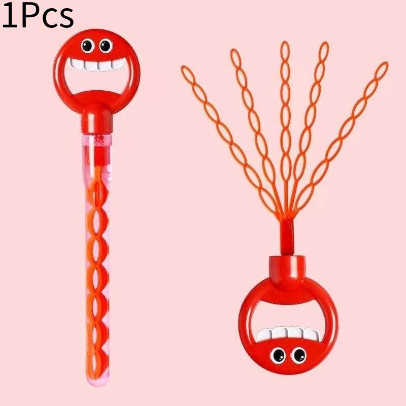 

Когти Пузыри Пять Палочка Игрушка 32 Отверстия Смайлик Пористый Ручной Интересный красный