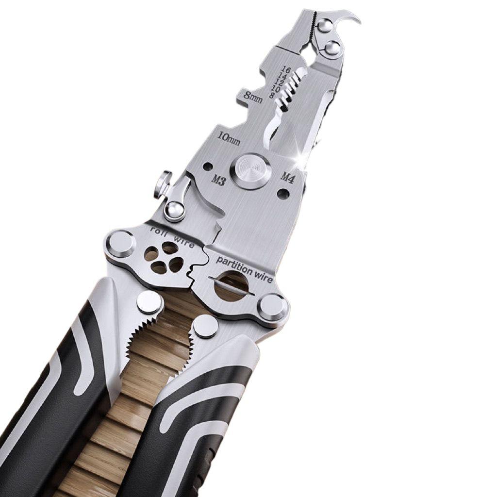 18-in-1 Multifunctional Electrician Wire Stripper, Separator, Puller, Crimper, Looping & Cutting Tool