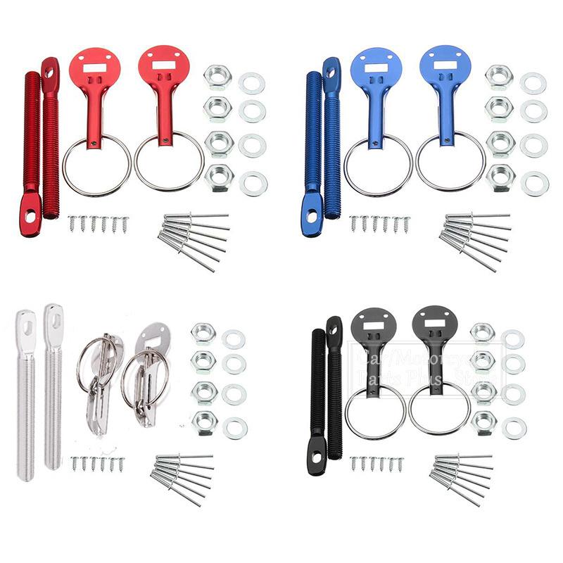 Universal Alloy Racing Hood Bonnet Pin Kit Aluminium For All Cars Lock Locking Sport New For Honda 08-12 Accord 2Dr AF-SP7220A