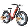 Freesky M540 Electric Bike, 2 * 160NM Dual Motor, 48V 23AH Battery, 26*4.0'' Tires, 32MPH, LCD Display, Hydraulic Brakes