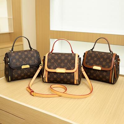 Sac à main imprimé rétro Mode Sac classique imprimé pour femme Sac imprimé pour téléphone portable et monnaie Bandoulière traversée multi-usage