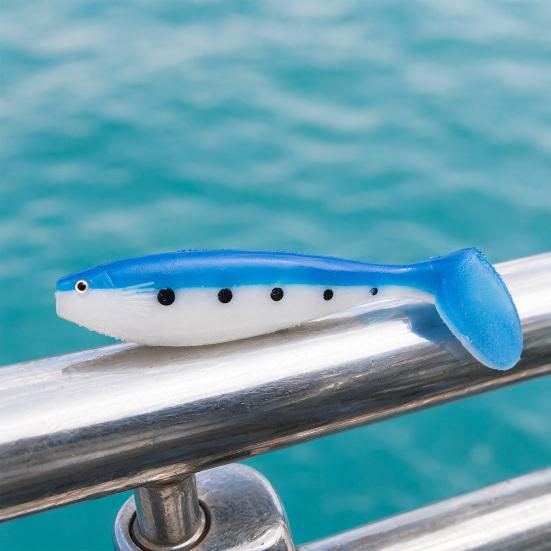 22.5CM/68G Large T-Tail Bionic Soft Lure, Realistic Fishing Bait with Paddle Tail, Artificial Swimbait for Freshwater Saltwater Trout Bass Fishing