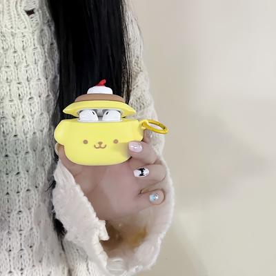 For Airpods 4 Case 2024,Pompompurin Dog 3D Anime Protective Earphone Cover For Airpod 4 Case Kids Girls Boys Funda
