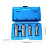 Pack of 4 Sturdy Steel Screw Extractors Kit Universal Removal Tool For Damaged Nut and Bolts