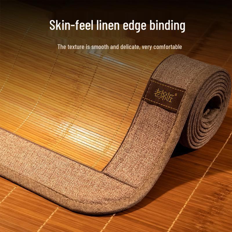 Natürliche Bambus-Rattan-Doppelseitige Faltmatte für Doppel-/Studenten-Etagenbetten (1,8m & 1,5m)