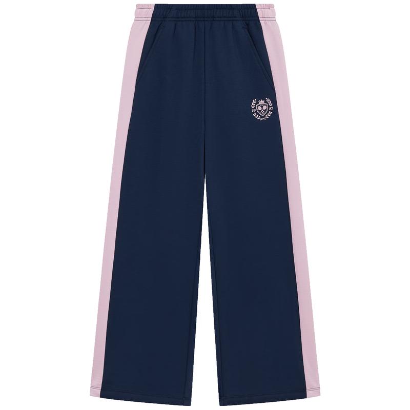 Xtep Kids Girls Airbag Color-Block Wide-Leg Trousers 140