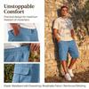 Mens Shorts Casual Cargo Shorts for Men with Elastic Waist Drawstring Multi Pocket Lightweight Mens Athletic Shorts Gym Shorts Men