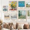 Abstract Claude Monet Canvas Poster Garden Landscape Museum Paintings Portrait Print Wall Art Picture for Living Room Home Decor