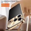 First Layer of Cowhide Lychee Texture Electroplated Frame Case For iPhone 17 Pro Max Air 16e 16 15 Pro 14 13 Lens Protect Cover