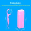 Creative Candy Color Double-Line Dental Floss Rod - Fruit Flavor Mint Carp Flip-Top Box - 10 Pieces Portable Pack