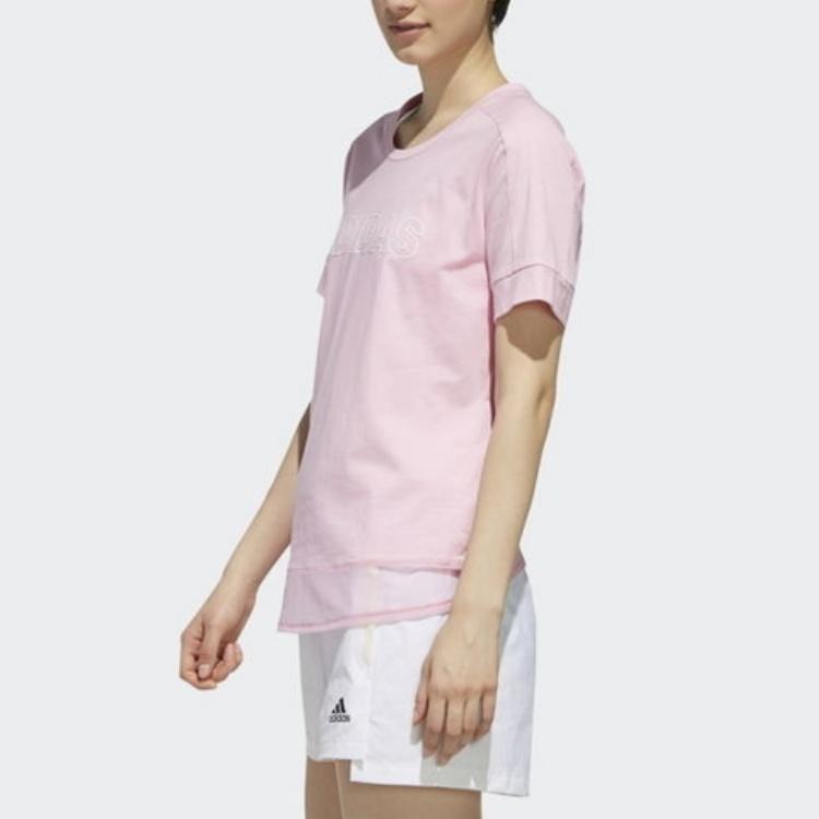 Adidas Ss Tee Id Casual Comfortable Breathable Short Sleeve T-Shirt Women Tops Pink DY8650