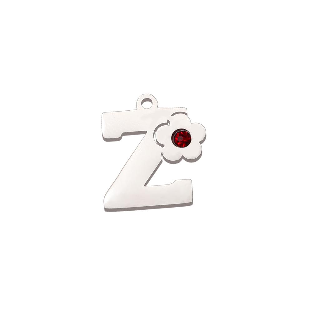 Xiaomi 5 Pcs/lot Cute Flower Alphabet Pendants Stainless Steel Jewelry 26 Capital Letter Charms for DIY Necklace Bracelet Earring 2026