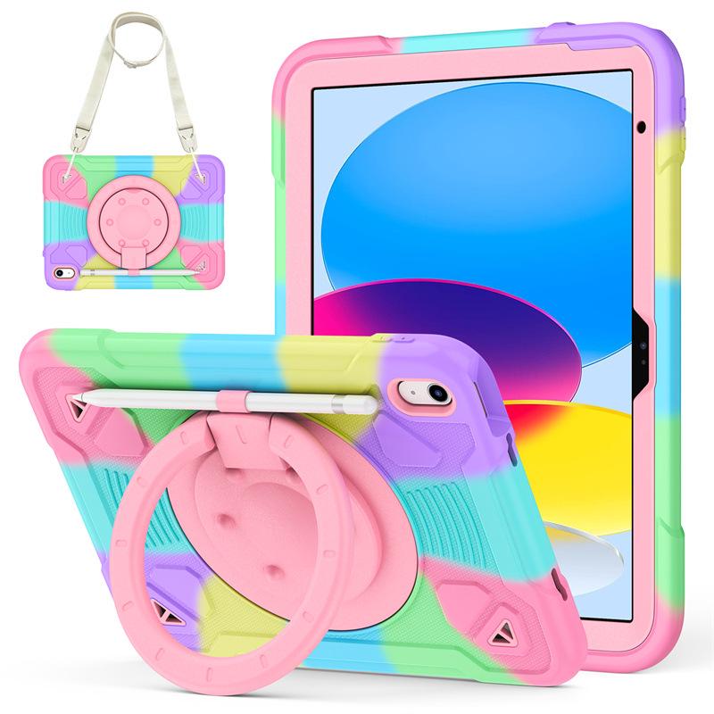 Samsung Tab A11 Cartoon Silicone Wristband Holder Case with Pen Slot