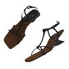 Wedge Heel Cross-strap Open-toed Sandals Women's Shoes 2025 Summer New Models Beautiful Temperament High Heels Silver Roman Shoes