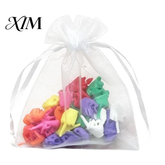 Middle Finger Desk Decoration 25/50/100Pcs 3D Printed Mini Set, Tiny Colorful for Desktop Toy Decor, Miniature Hand Gesture Figurine Gag Gift,