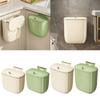 Household Waste Container Diaper Hangings Trash Bin with Lid Small Garbage Can