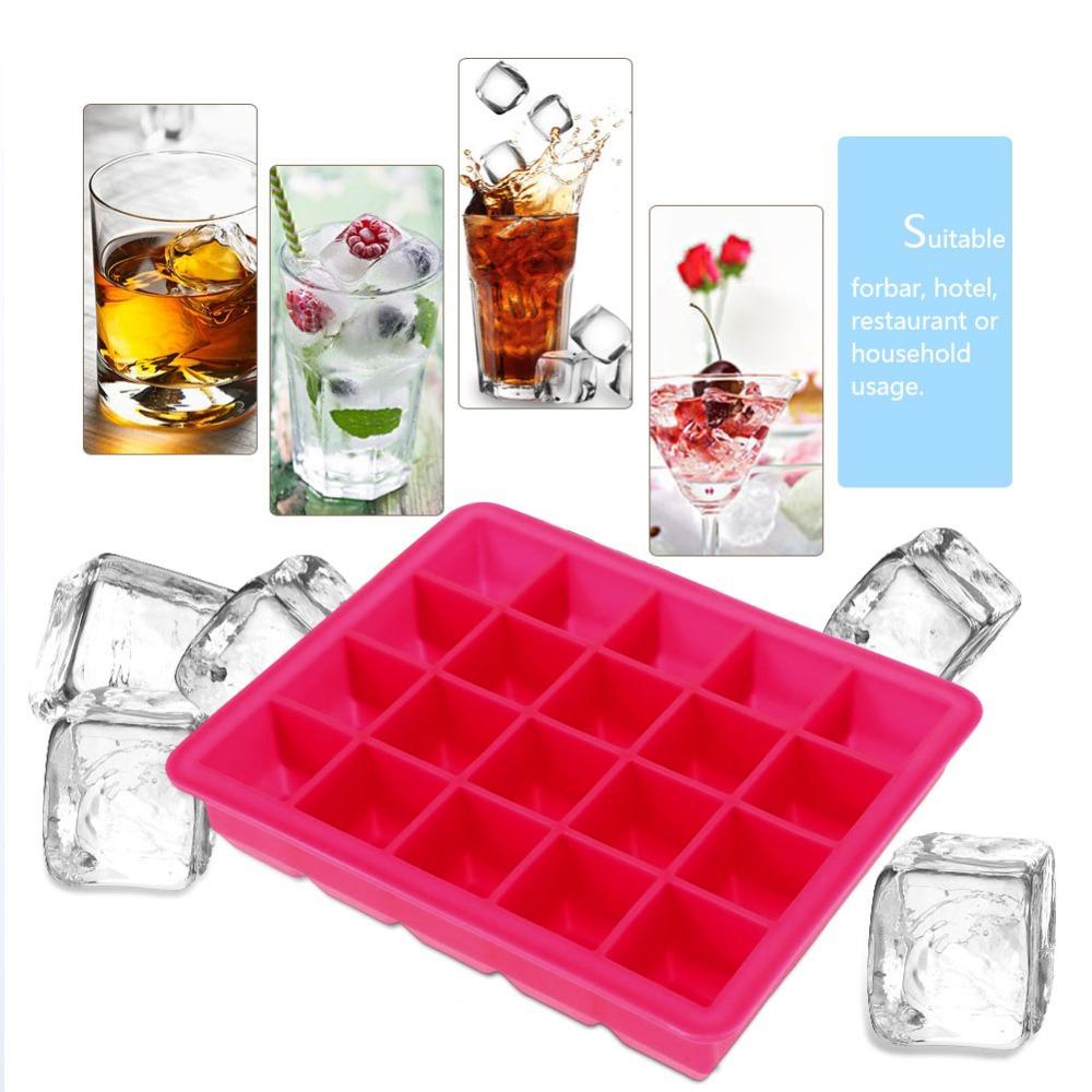 Easy Release Ice Cube Mold Flexible Ice Cube Container Silicone Ice Cube Tray For Freezing
