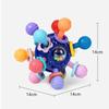 Montessori Baby Toys 0 12 Months Rotating Rattle Silicone Teething Toys Ball Grasping Activity Development Baby Sensory Toy