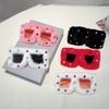 Square Furry Sunglasses with Rhinestones Women Fashion Oversized Winter Shades Trendy Stylish Original Design Sun Glasses