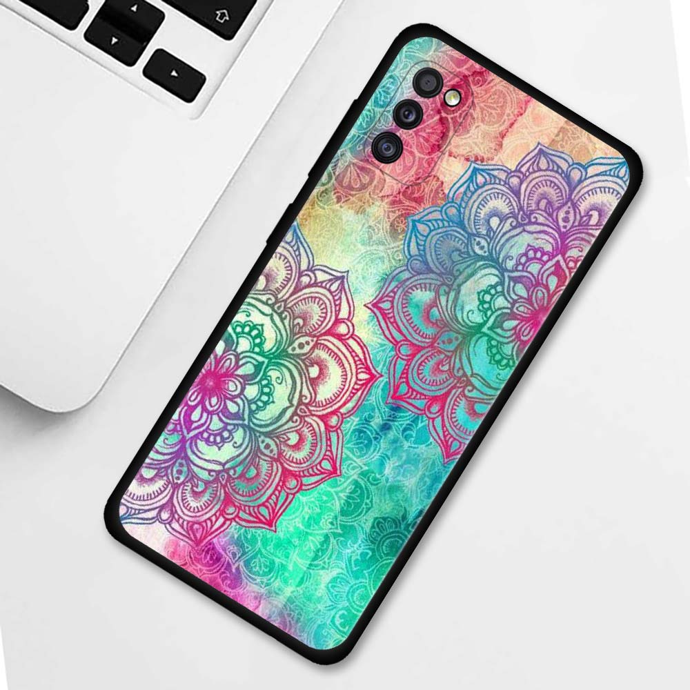 Mandala Chakra Yoga Shell For Samsung Galaxy A71 A52 A51 A91 A72 A42 A41 A32 A31 A21s A21 A12 A11 A02s Cover Soft Case TPU Caso