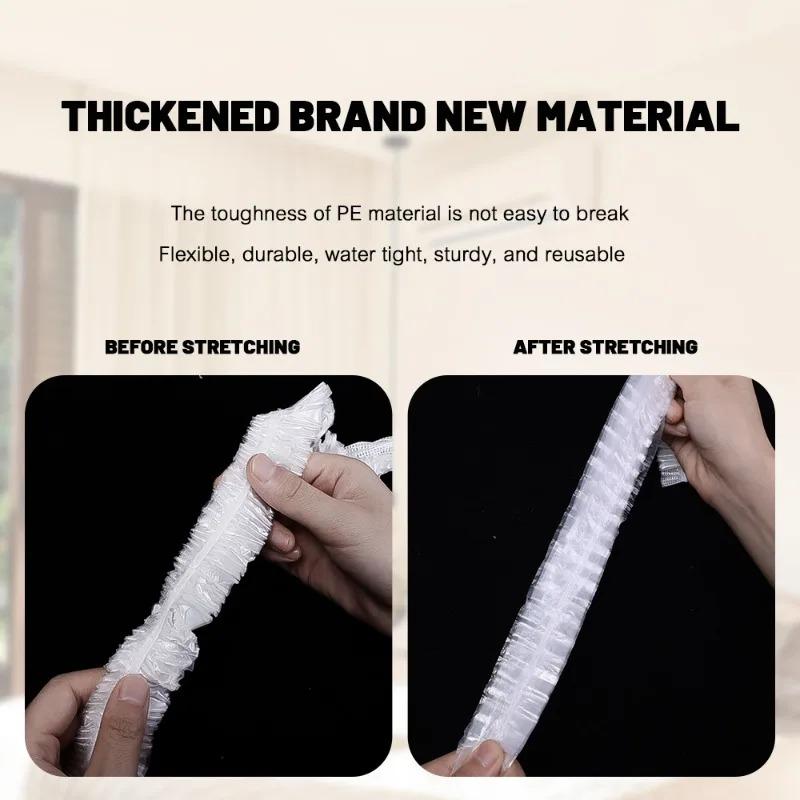 Capac de praf pentru aer condiționat, 50/1 buc. Capac de unități interioare de unică folosință, ventilator pentru cuptor, sac elastic mare pentru casă, rezistent la praf, comerț cu ridicata