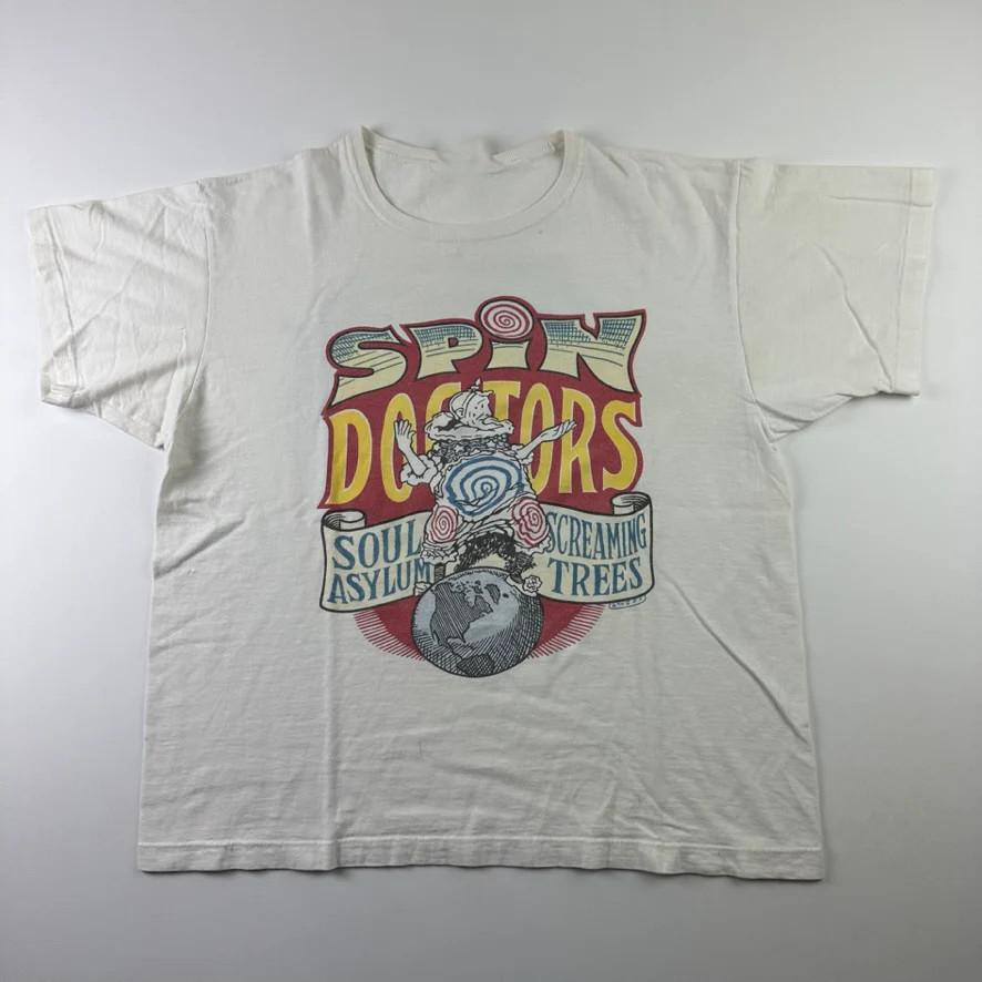

Spin Doctors Soul Asylum Screaming Trees White All Size T-Shirt HH105 Unisex T-Shirt XXXXL