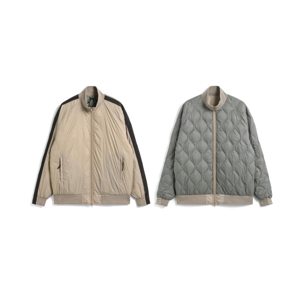 Taion Unisex Japan Special Track Down Jacket JK13JS Gray Beige Size L (Gray),