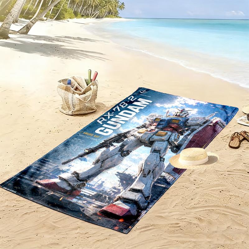 TRANSFORMERS Print Beach Towel, Large Soft Quick Dry Towel for Beach Camping Swimming