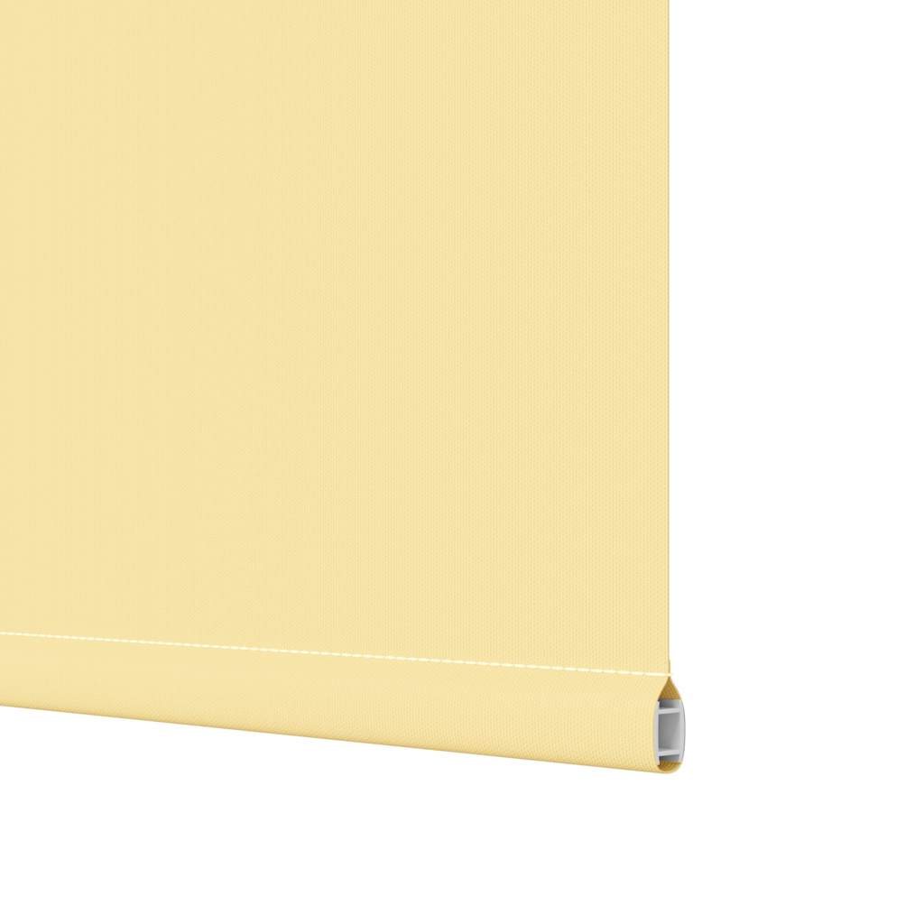 Blackout Roller Blind Yellow 125x230 cm Fabric Width 121.6 cm Polyester