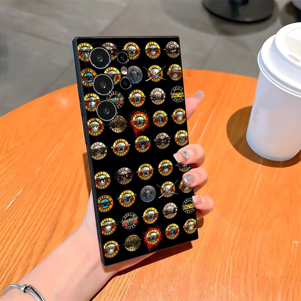 

Band G-Guns N Roses Phone Case For Samsung S26 S25 Ultra S24 S23 Fe S22 S20 S21 Plus A54 A34 A53 A16 Back Cover Samsung s21ultra