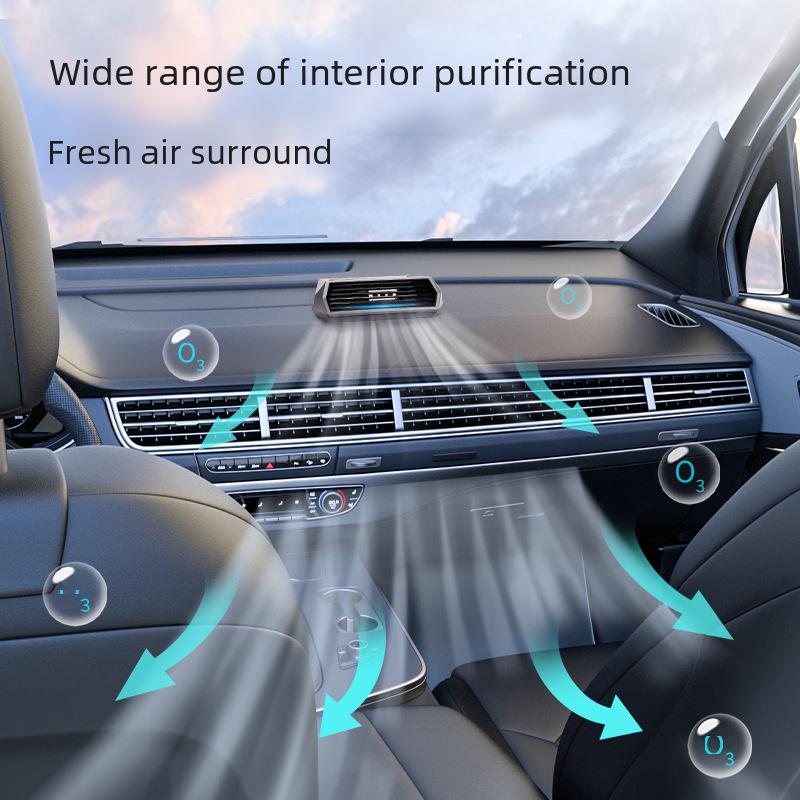 Bil solenergi luftrenser: Luktfjerning av ozon og negative ioner og formaldehydsterilisering