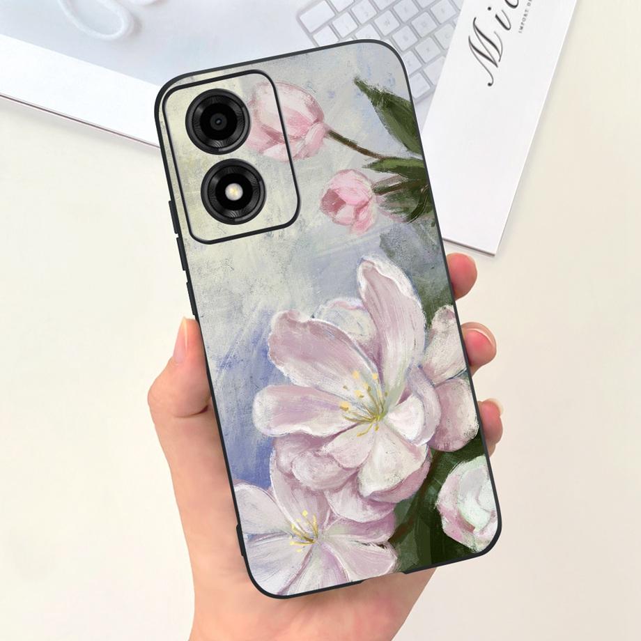 Per Motorola Moto E14 Custodia Cover 6.56" Lusso Morbido Silicone Custodia Telefono Fundas Per Motorola E14 MotoE14 Custodia TPU Protezione Fotocamera