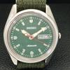 SEIKO VINTAGE AUTOMATIC 6309A JAPAN MENS GREEN COLOR DIAL WATCH a700484-5 R203-a700484