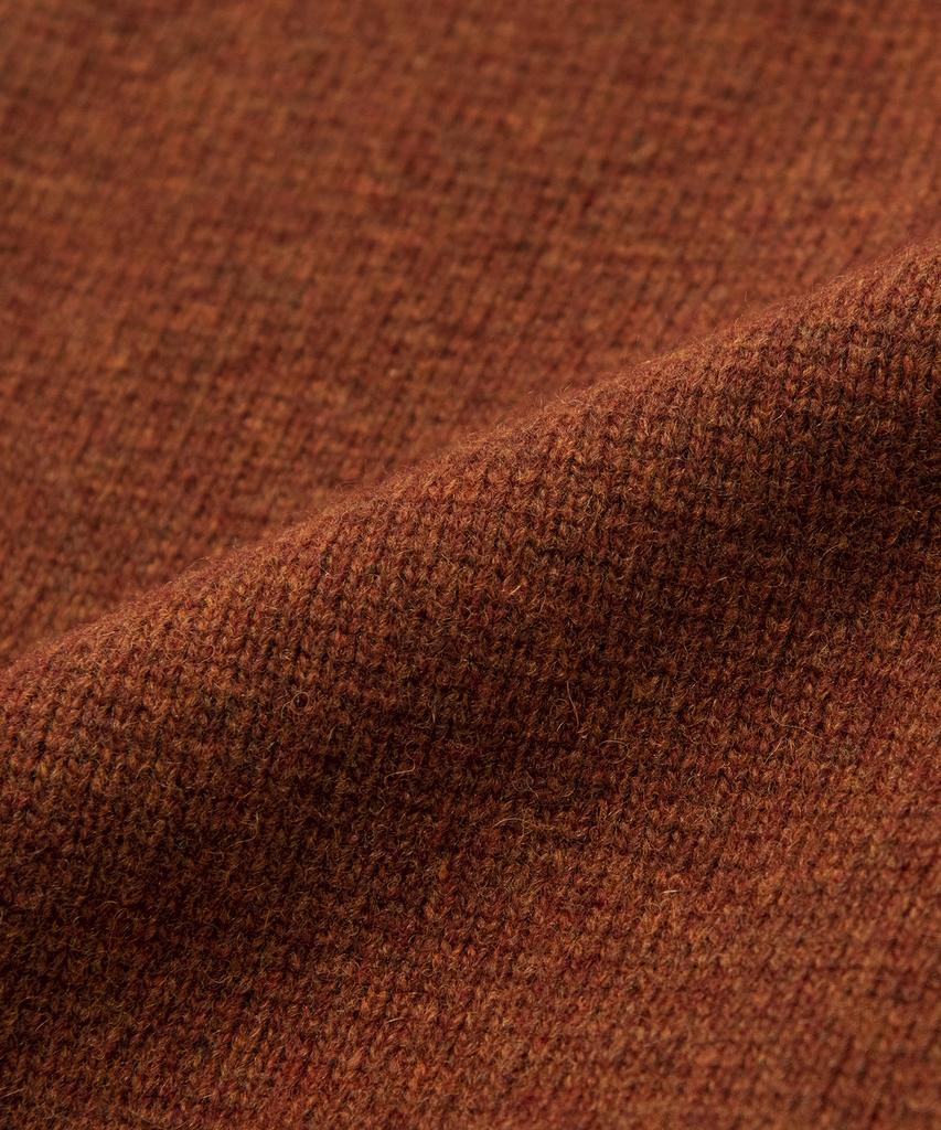 Beat&Slnc Heavyweight Collared Wool Cardigan (Maple)