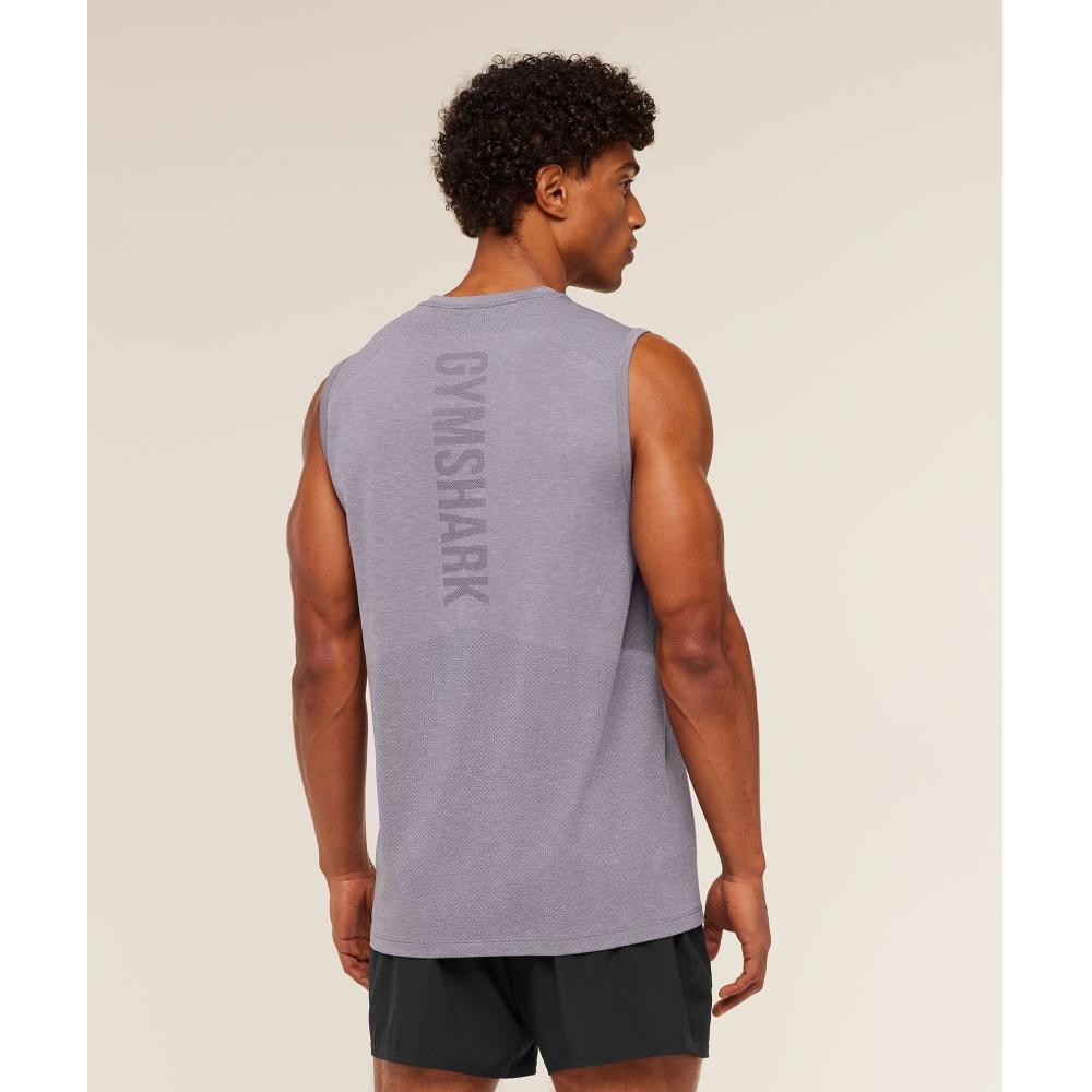Gymshark Lightweight Seamless Tank Gs Fog Purple  Marl A3b7v Pcmg