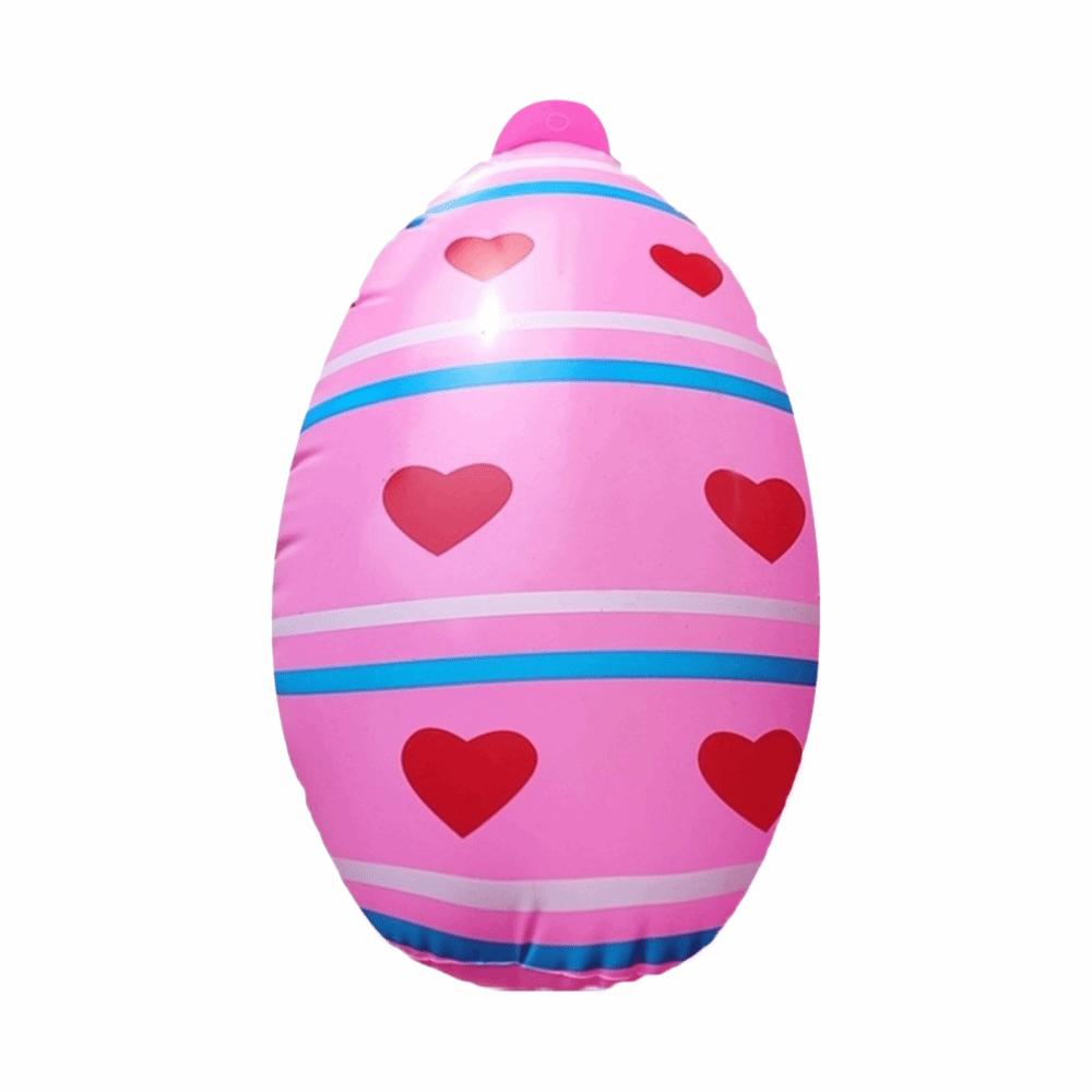 PVC Material Easter Party Decoration Heavy-Duty Plastic Inflatable Easter Egg  Children Favor