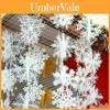 Elegant White Snowflake Christmas Tree Decoration Perfect For Holiday Party Supplies