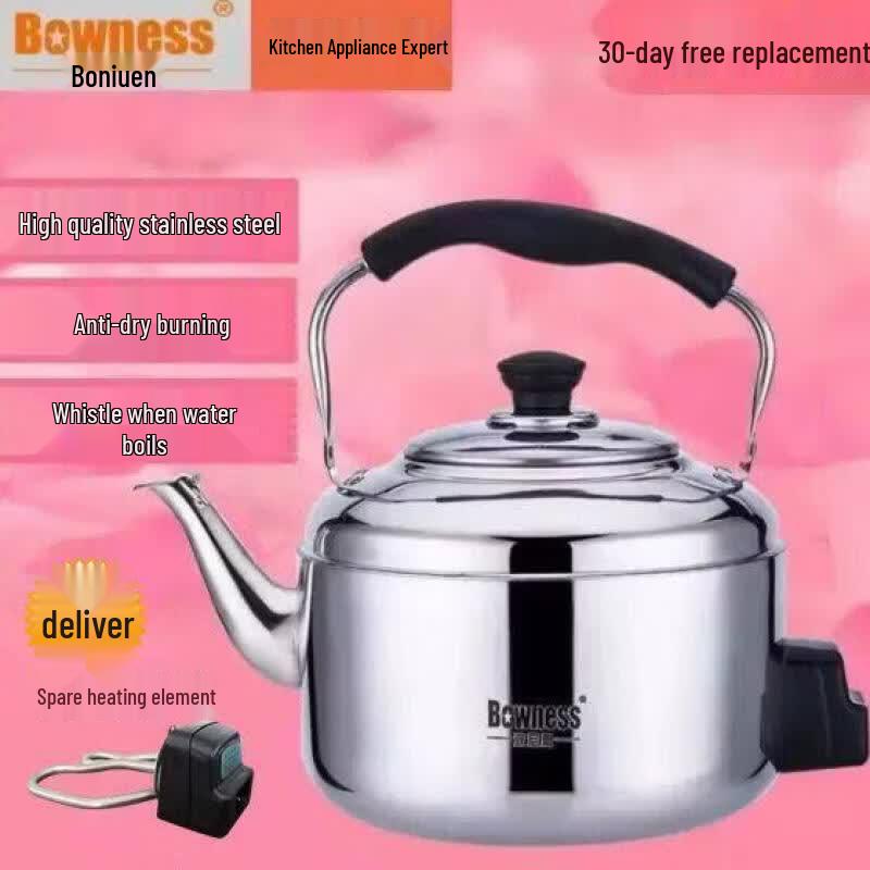 Qiwei 304 Stainless Steel Whistling Stovetop Kettle