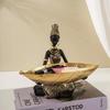 Top Quality Exotic Black Woman Storage Figurines Africa Figure Home Desktop Decor Keys Candy Container Interior Craft Objects