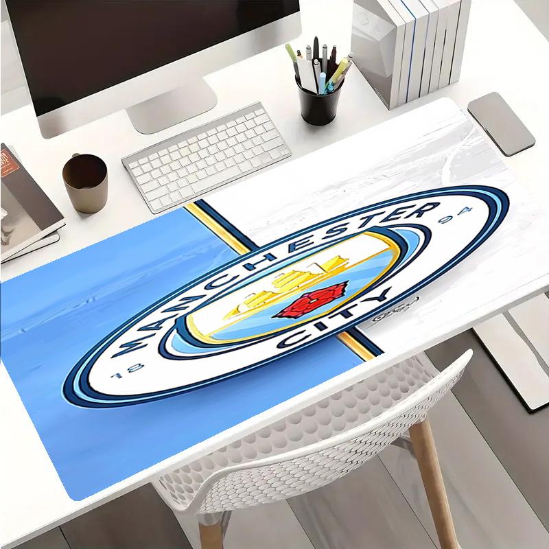 Manchester City Football Club Mauspads - Rutschfeste Gummibasis, Glatte Oberfläche für Arbeit, Gaming, Büro und Zuhause, Schreibtisch-Mauspad