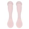 2pcs Eye Cream Applicator Stick Double Headed Silicone Jadestone Wrinkles Remove Eye Massage Tool Pink
