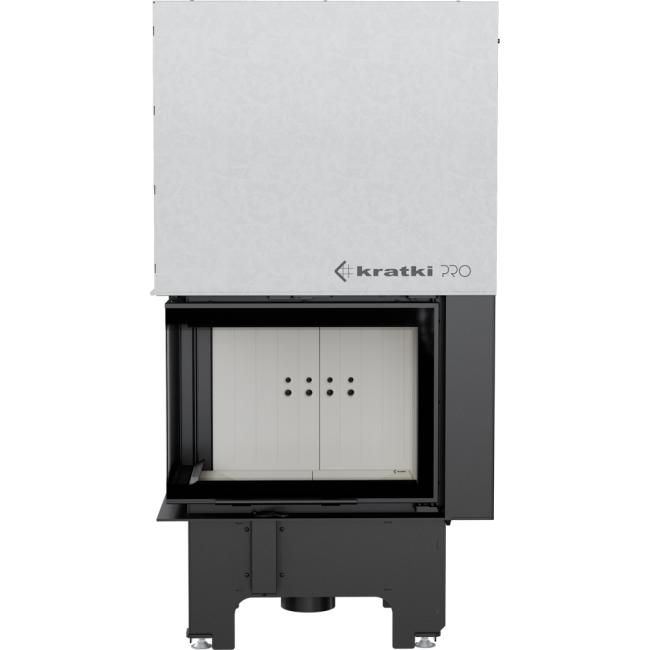 Smart steel fireplace KRATKI VNL 610/430 9 kW Ø 200 Lift-up MSK