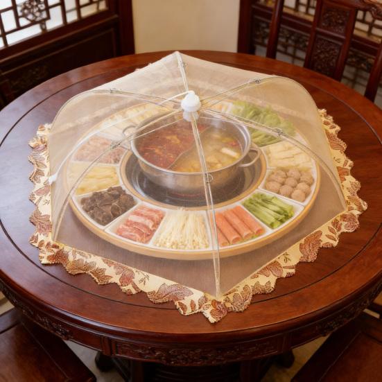 Capa de Vegetais Dobrável de Malha Redes para Alimentos Reutilizáveis Repelente de Insetos Capas de Comida Anti-moscas Protetor de Refeição ao Ar Livre