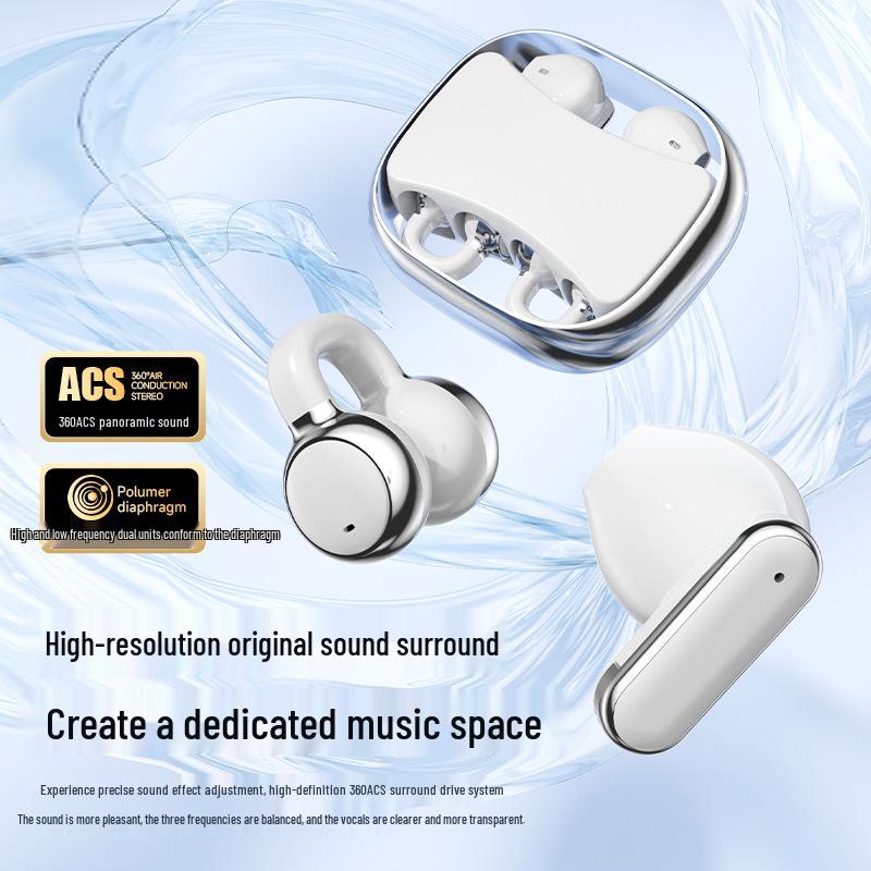 2026 Q9 Rotating Dual Wireless Clip-on Bluetooth Headphones