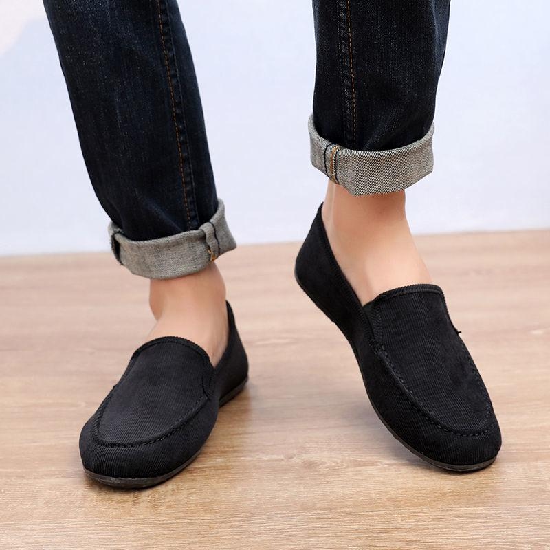 

Стильные мокасины мужские повседневные парусиновые кроссовки больших размеров мужские треккинговые туфли 2025 дешевые старые модные винтажные папины туфли для вождения на плоской подошве 43