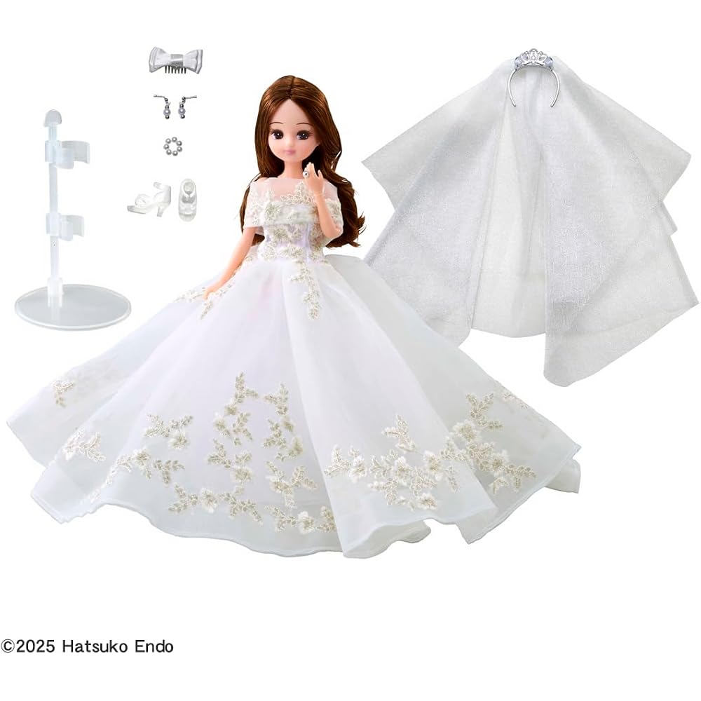Takara Tomy Licca-chan Doll Photogenic Rika Hatsuko Pea Wedding Style